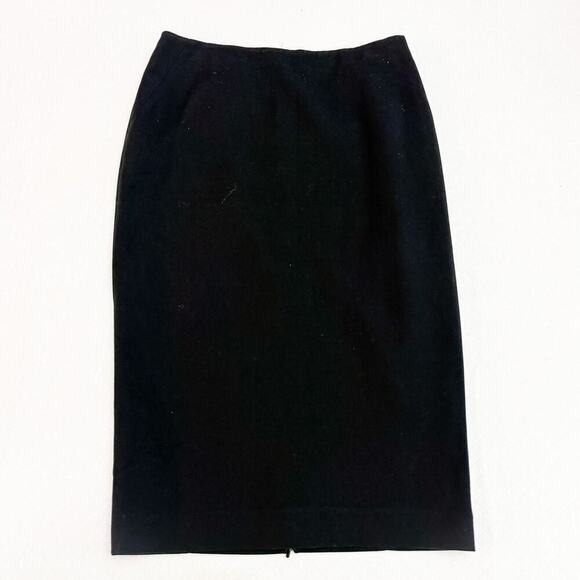 Hobbs London Black Pencil Skirt Adjustable Back Slit Size 6 London - Picture 1 of 8
